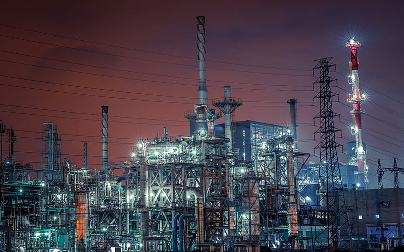 Industrial oil and gas pipeline infrastructure